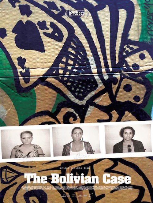 Cartel de la película documental El caso boliviano de Violeta Ayala.